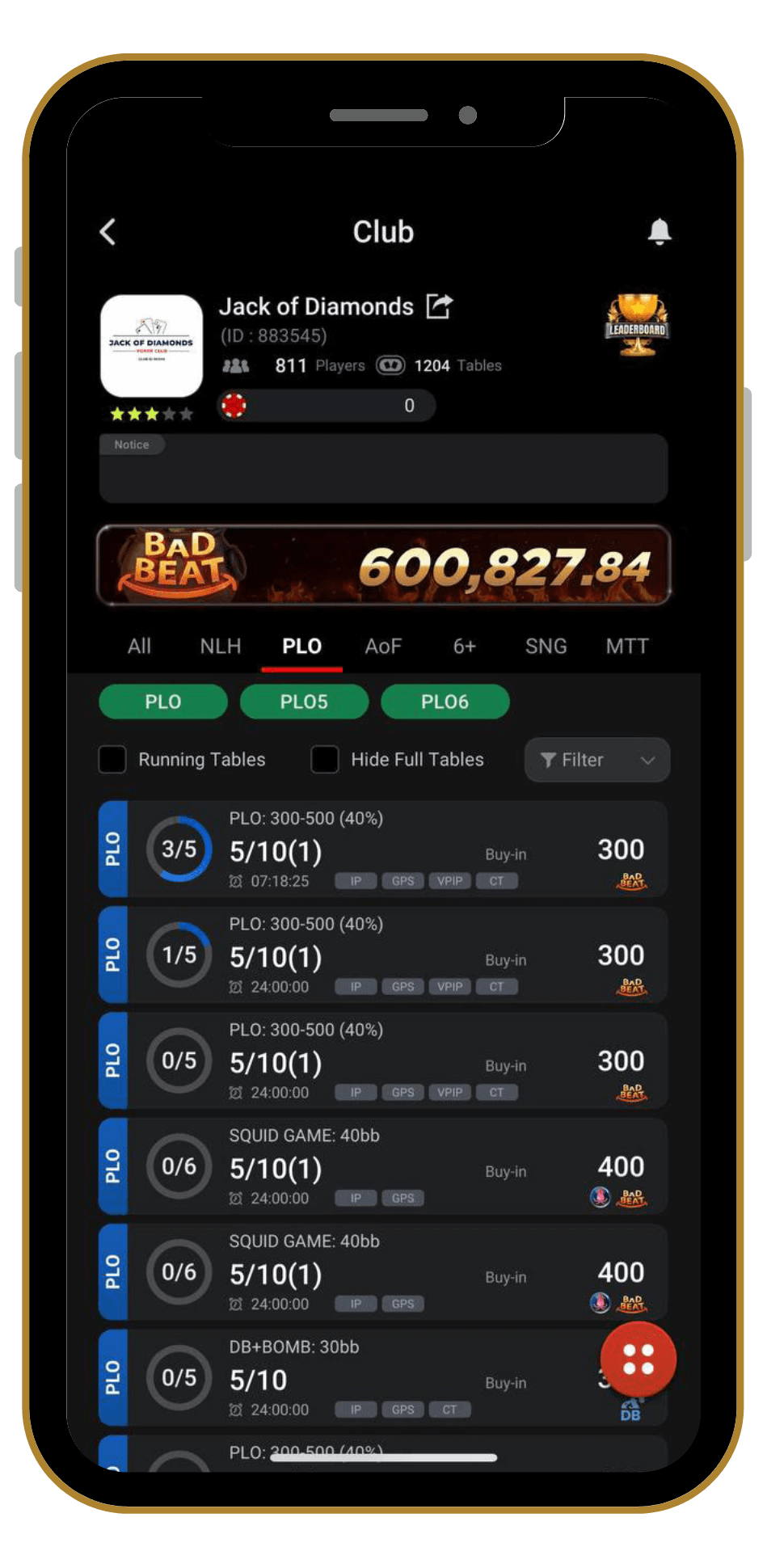 Bad Beat Jackpot is live